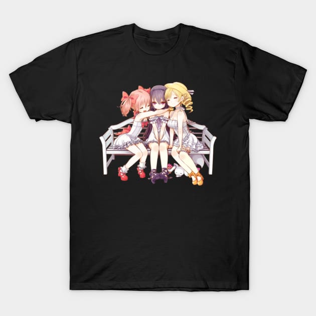 Madoka Magica Girls T-Shirt by KokoroPopShop